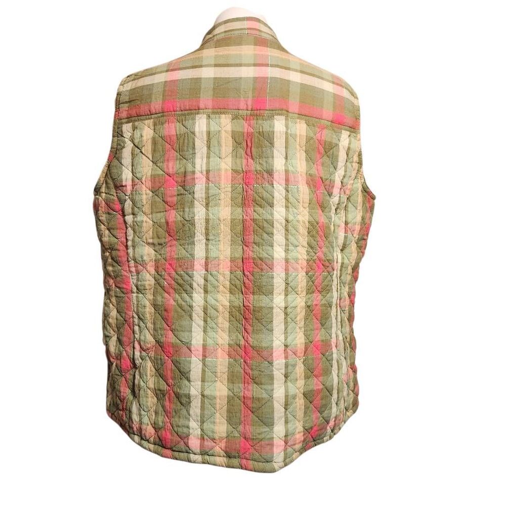 IB Diffusion plaid vest full zip mockneck pockets XL - Picture 3 of 9